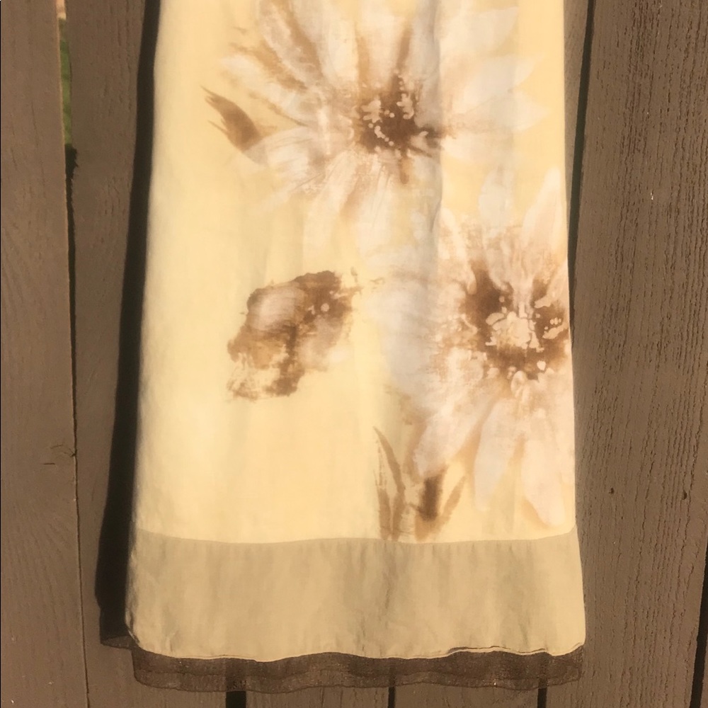 Beautiful L J Jill linen floral skirt